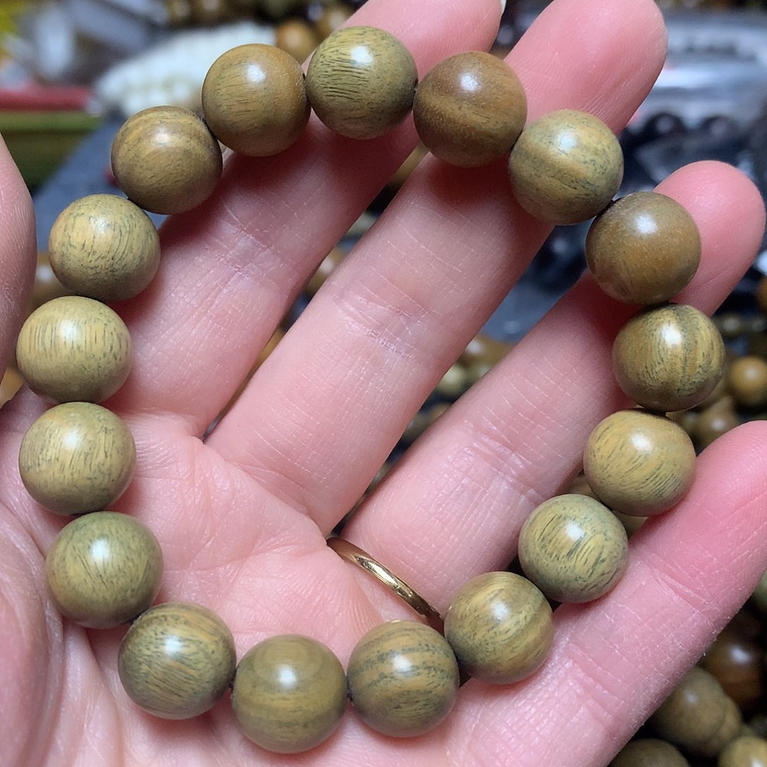维腊木（绿檀）手串/手链1.2单圈