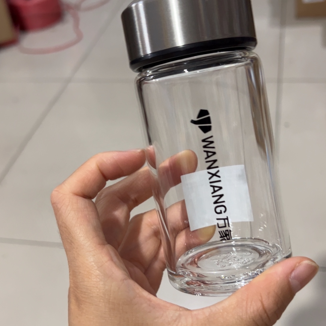 万象u901A单层烫手玻璃杯210ml本色