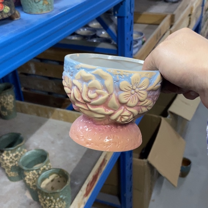 陶瓷花盆单场满9.9发10*8.5