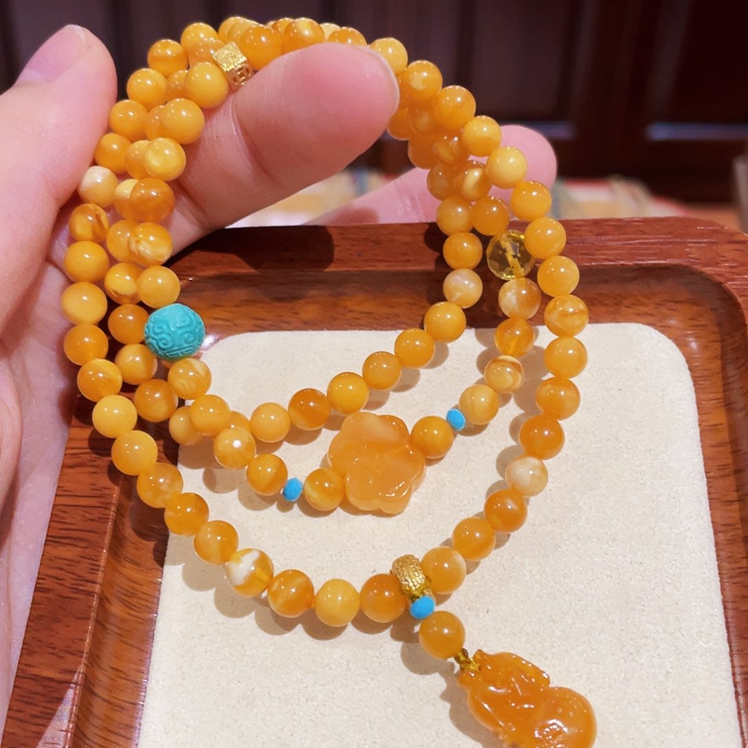蜜蜡手链未镶嵌手串