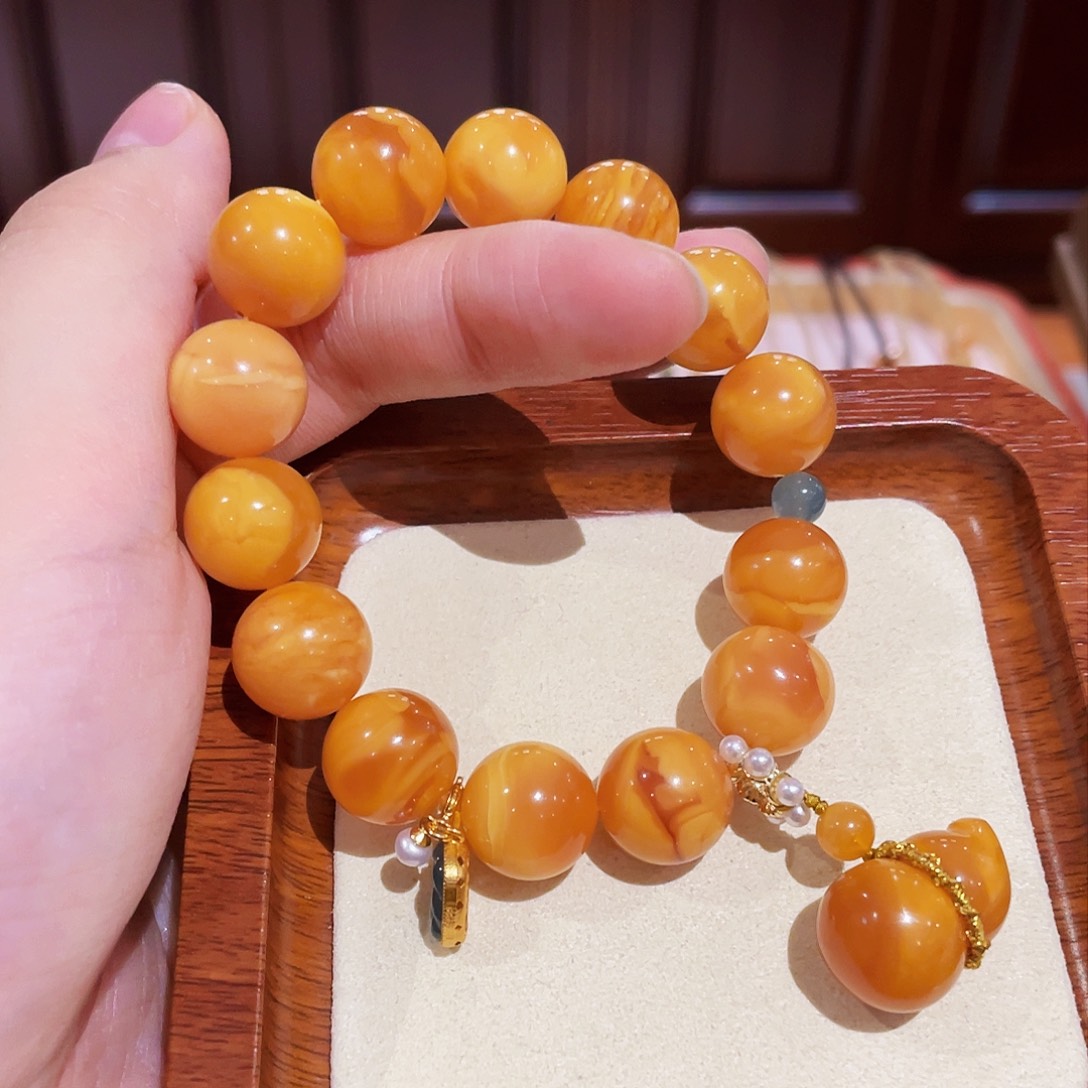 蜜蜡手链未镶嵌手串