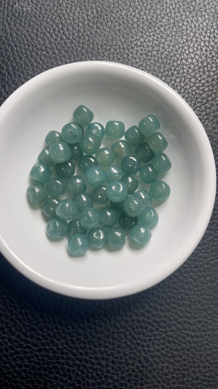 鸿福珠宝~ C851 高冰蓝水7×8mm30个9.9元