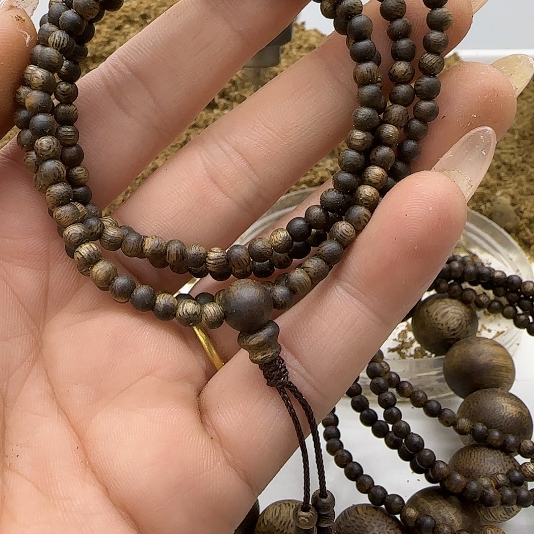 沉香手串乌身老料精品0.3规格规格4克➕99沉浮