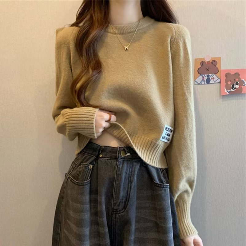 小个子秋冬款打底套头毛衣