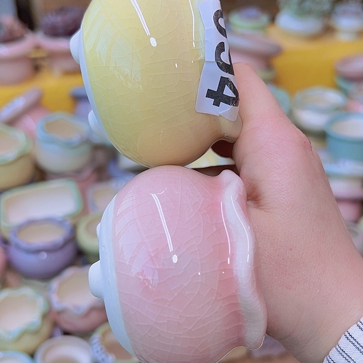 红陶陶瓷花盆当场满12包邮