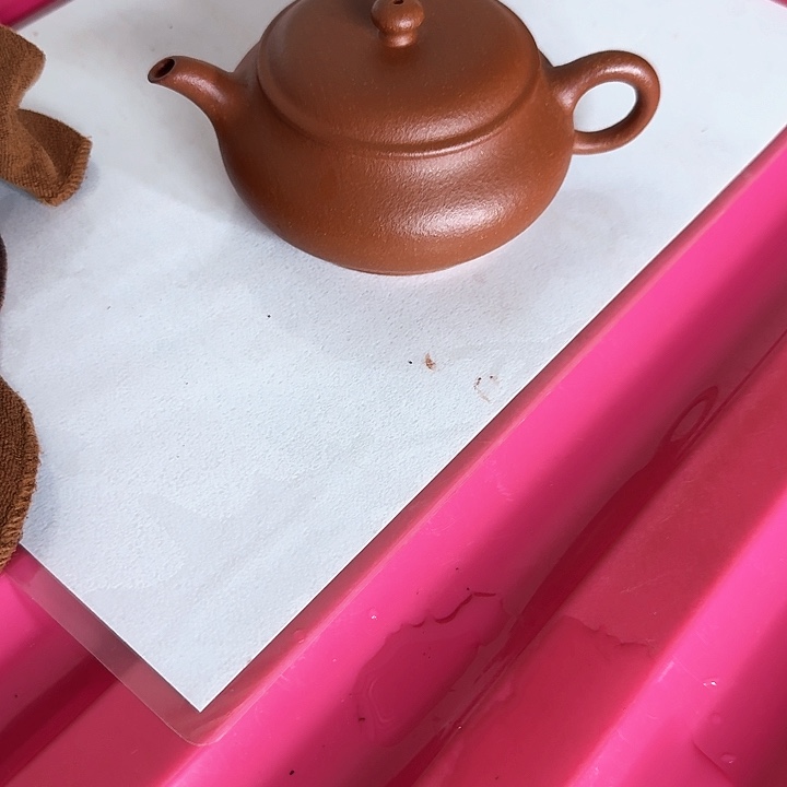 风***云茶壶紫砂红降坡明炉170cc半手