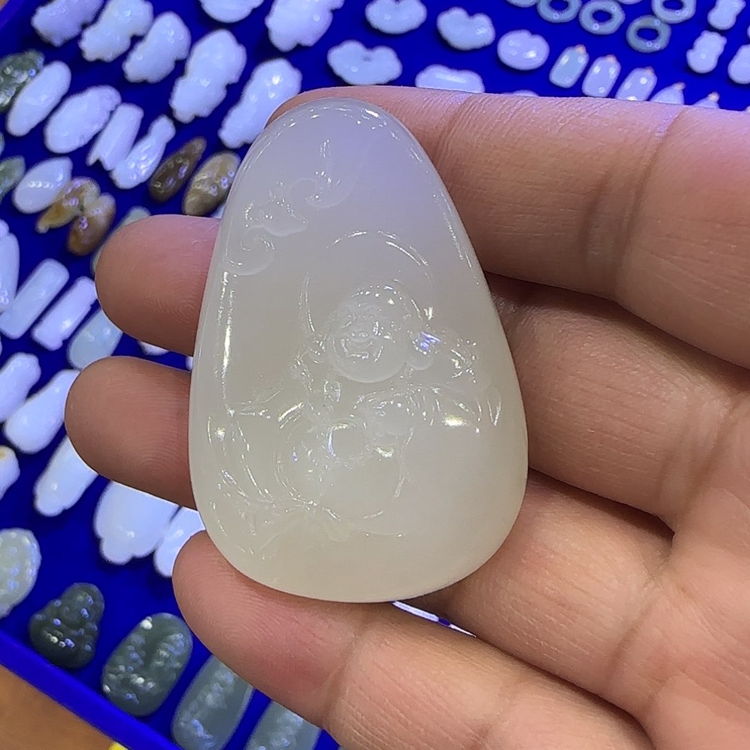 和田玉吊坠(不含链)未镶嵌