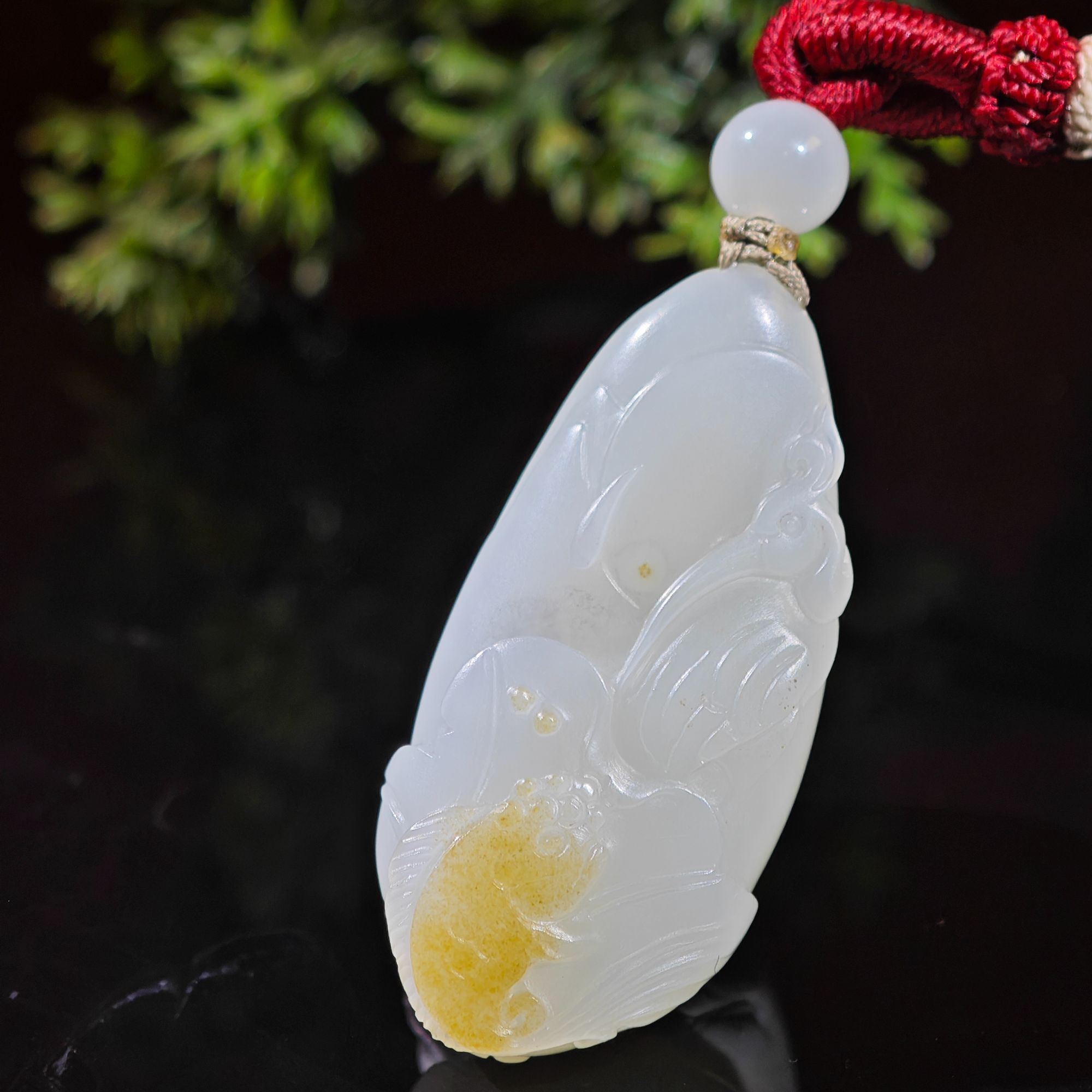 米达姐【米达姐和田玉】米达料一路连科——手工精雕