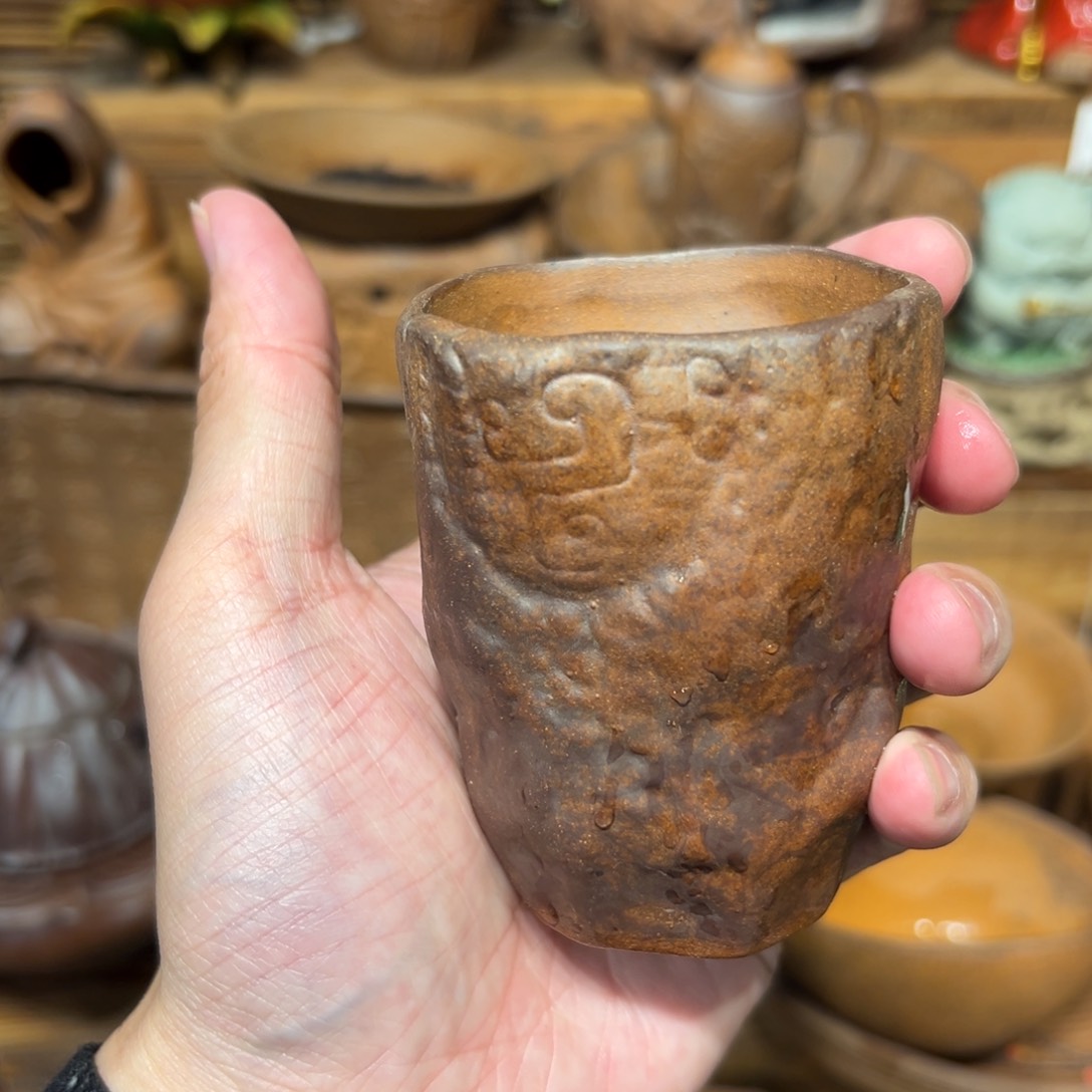 复古风格老陶泥系列茶盘茶具摆件