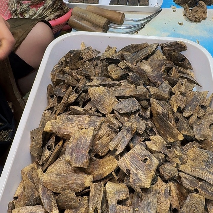 沉香碎屑沉香海南白棋块料105克