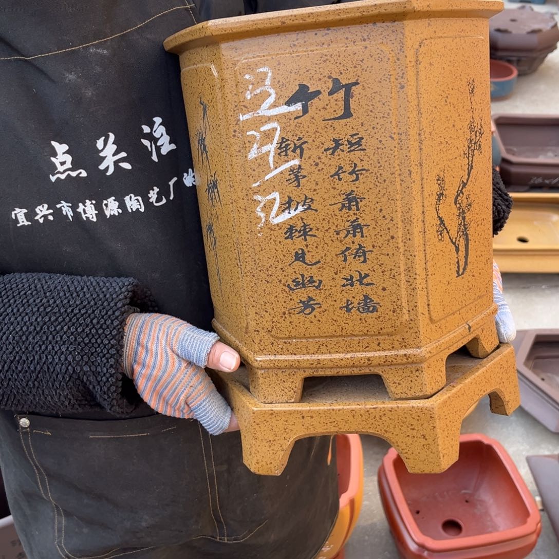 紫砂花盆盆景艺术