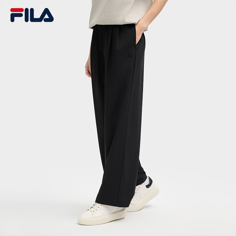 FILA斐乐正品女款宽松休闲百搭潮流户外运动长裤F11W515801F