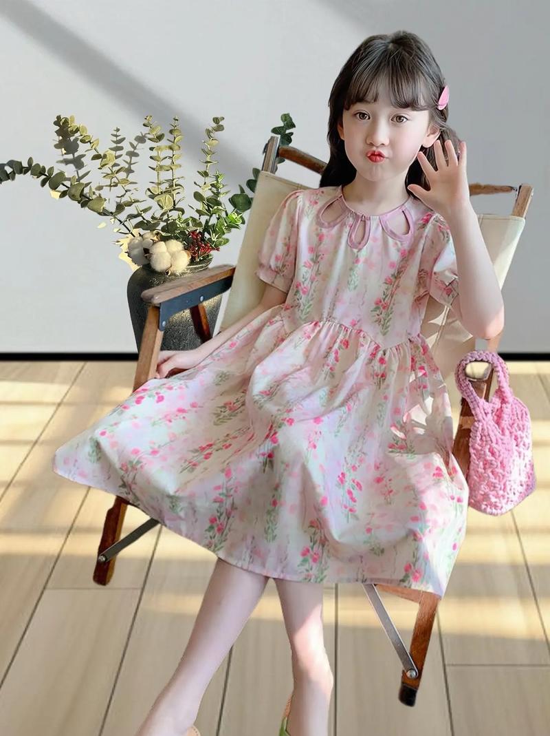 1号高品儿童春夏女童碎花公主韩版连衣裙NO退NO换