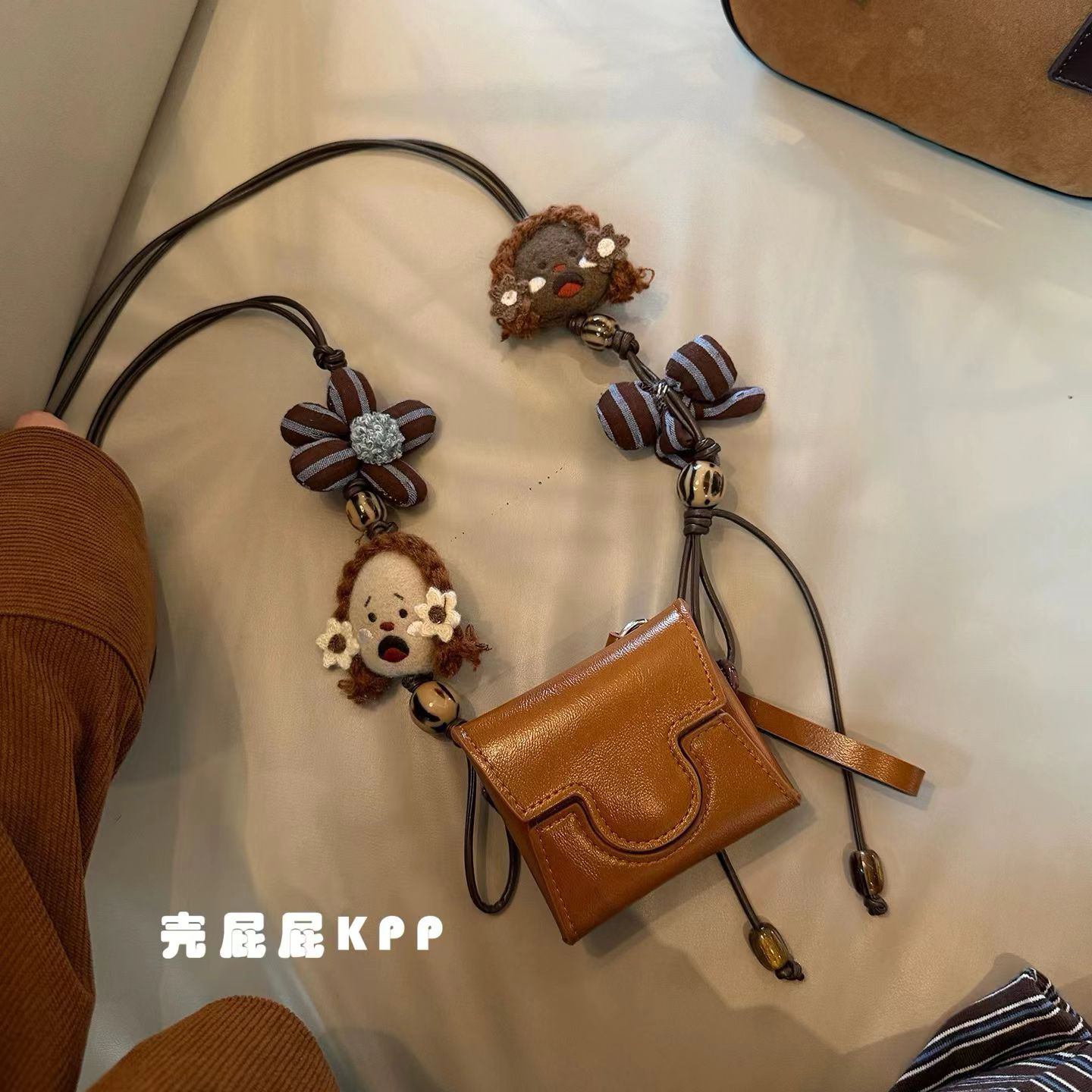 miu系风登山绳手绳卡通玩偶手机挂饰钥匙扣