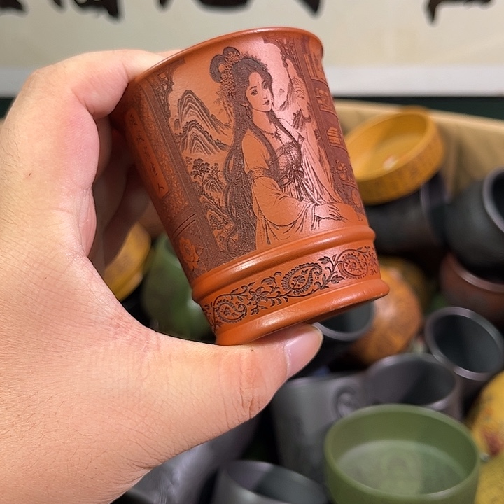 茶杯紫砂全手工紫砂主人杯