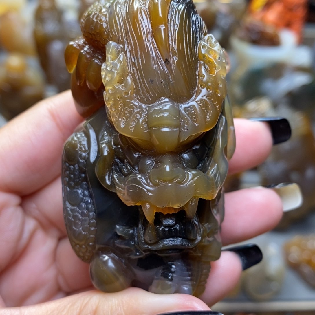 玛瑙/玉髓把件未镶嵌