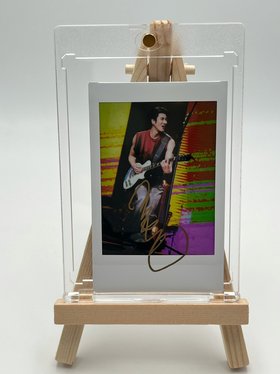 W792【王力宏】亲签三寸正品富士拍立得mini相纸 白边