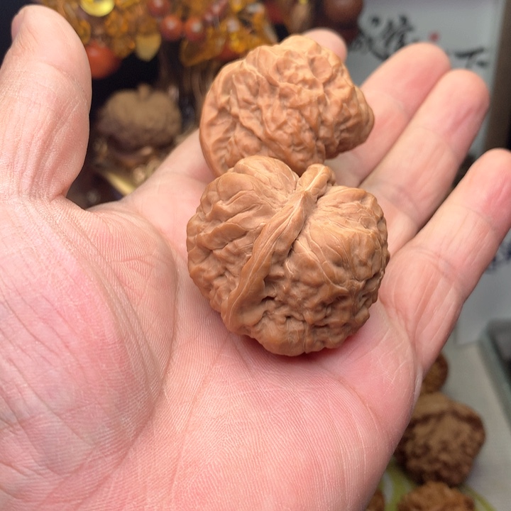 文玩核桃把件小*儿蛤蟆