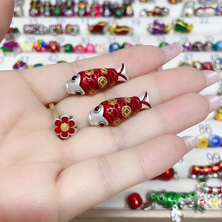 老***妈足银珐琅珐琅彩足银配件