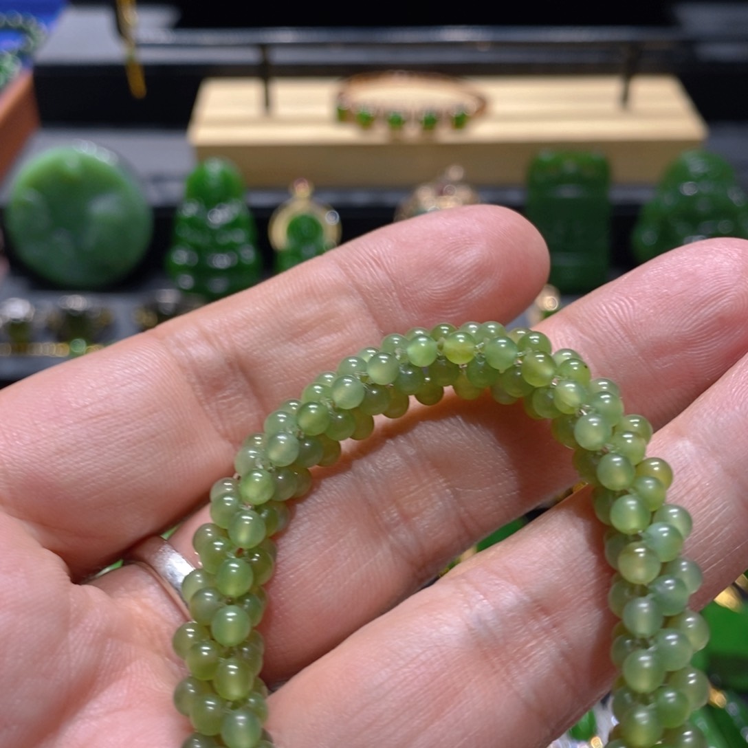 和田玉（碧玉）戒指未镶嵌?***e