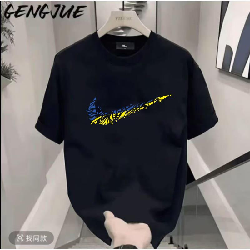 2025夏季新门店发货男女同款夏季短袖T恤男纯棉圆领-A28