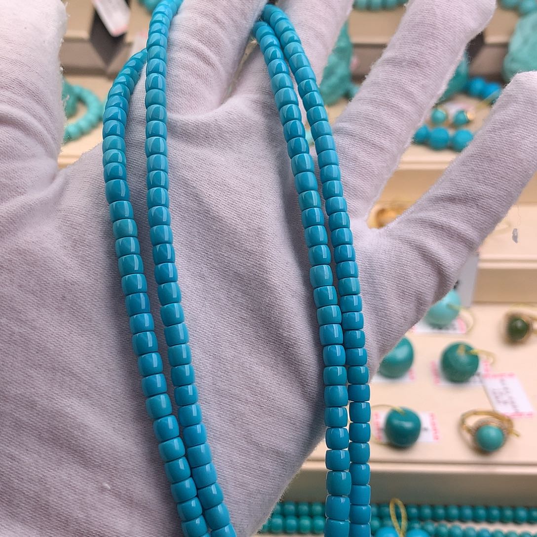 绿松石珠宝奇石未镶嵌拂*