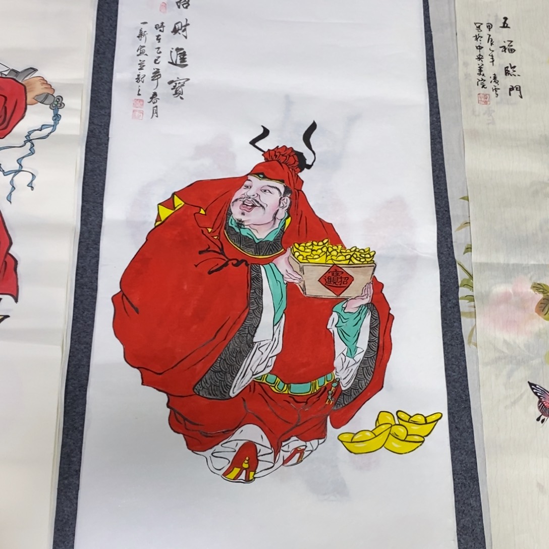 国画尺寸100✖️50三尺手绘国画画画