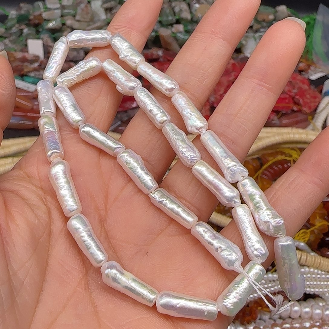 玛瑙/玉髓合金珠宝半成品珍珠管珠5-14mm拍两84发一条