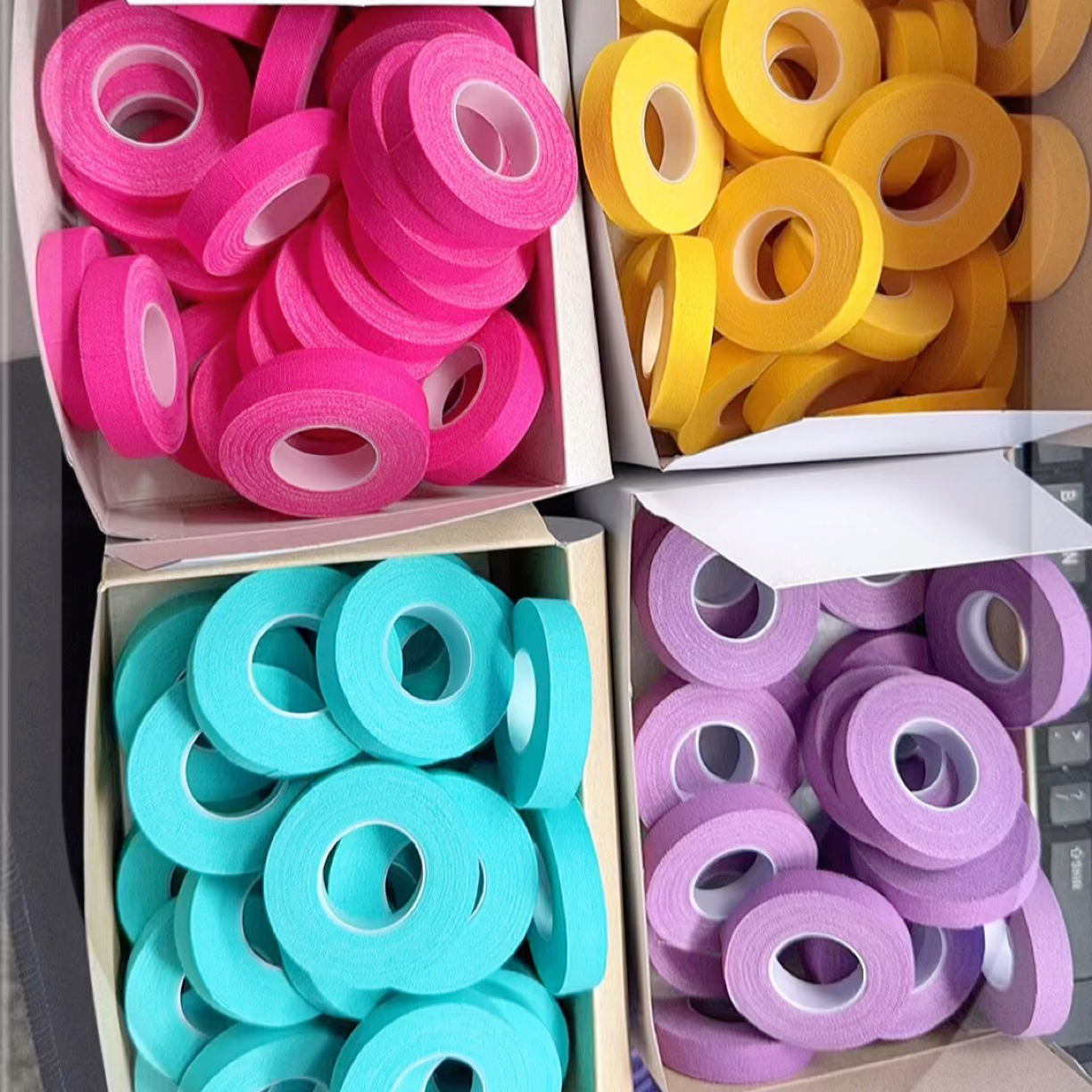 彩色古筝琵琶指甲胶布透气防过敏专业演奏型胶布胶带古筝胶布