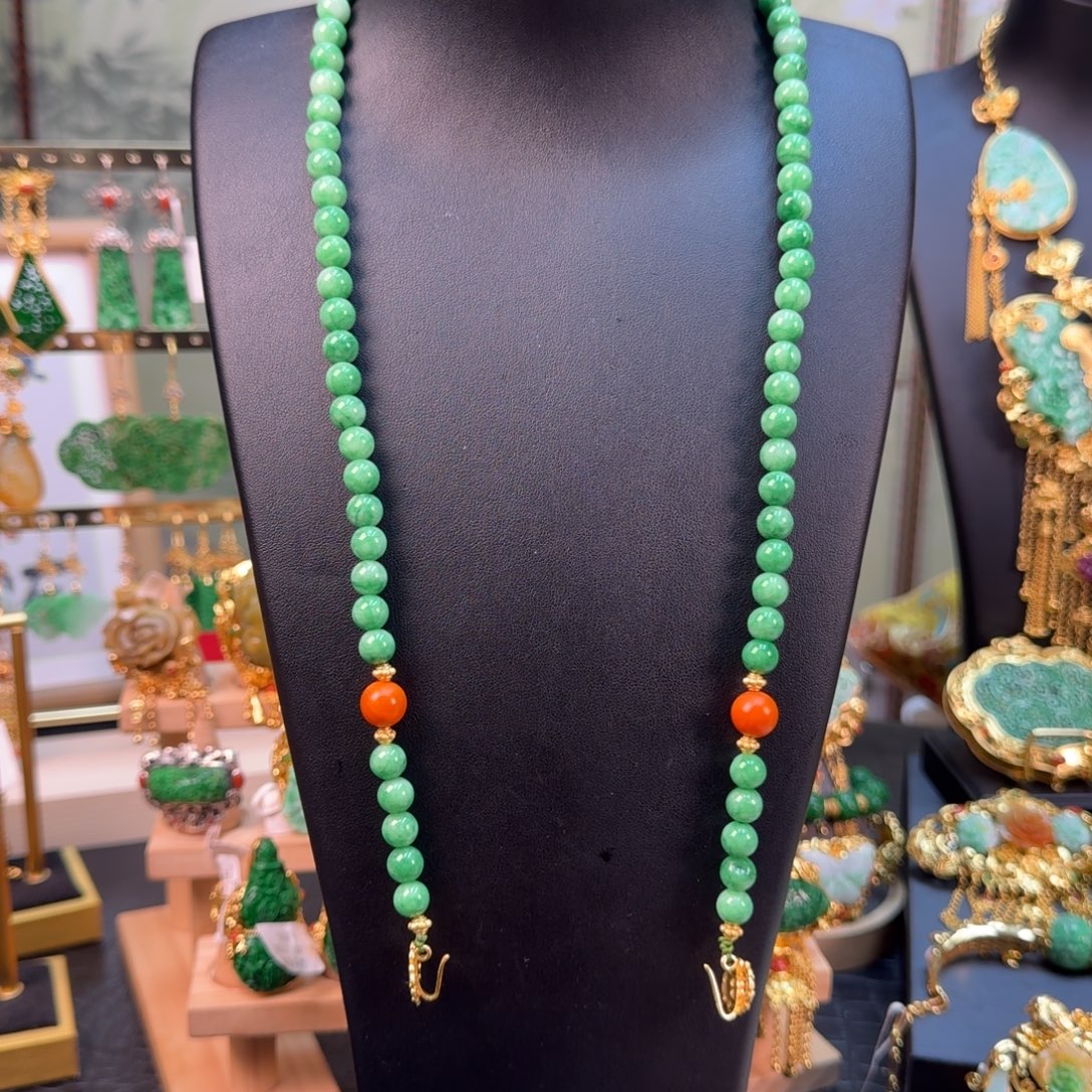 翡翠未镶嵌颈饰福利万能链8mm