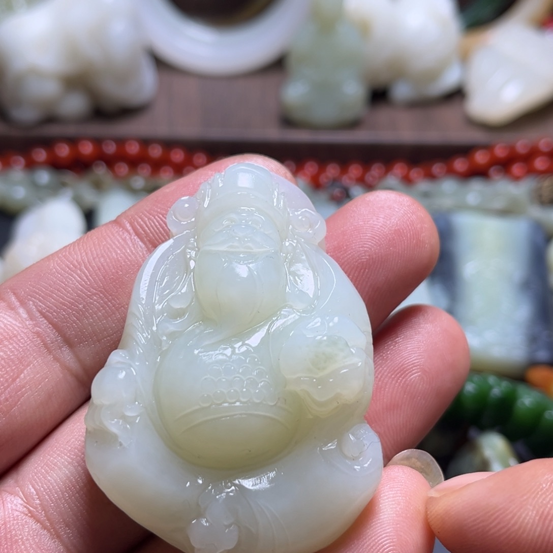 和田玉未镶嵌挂件