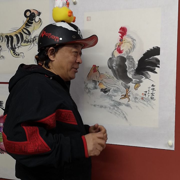 一家京作品照顾国画