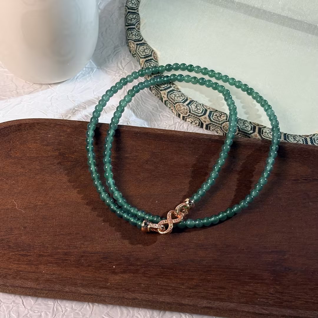 【七七专属】翡翠小米珠珠链 多样性发一 4.5mm KYLL121503