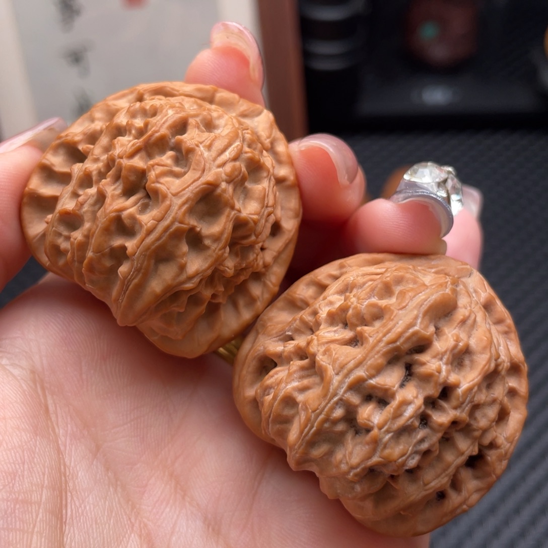 把件文玩核桃全品小球白