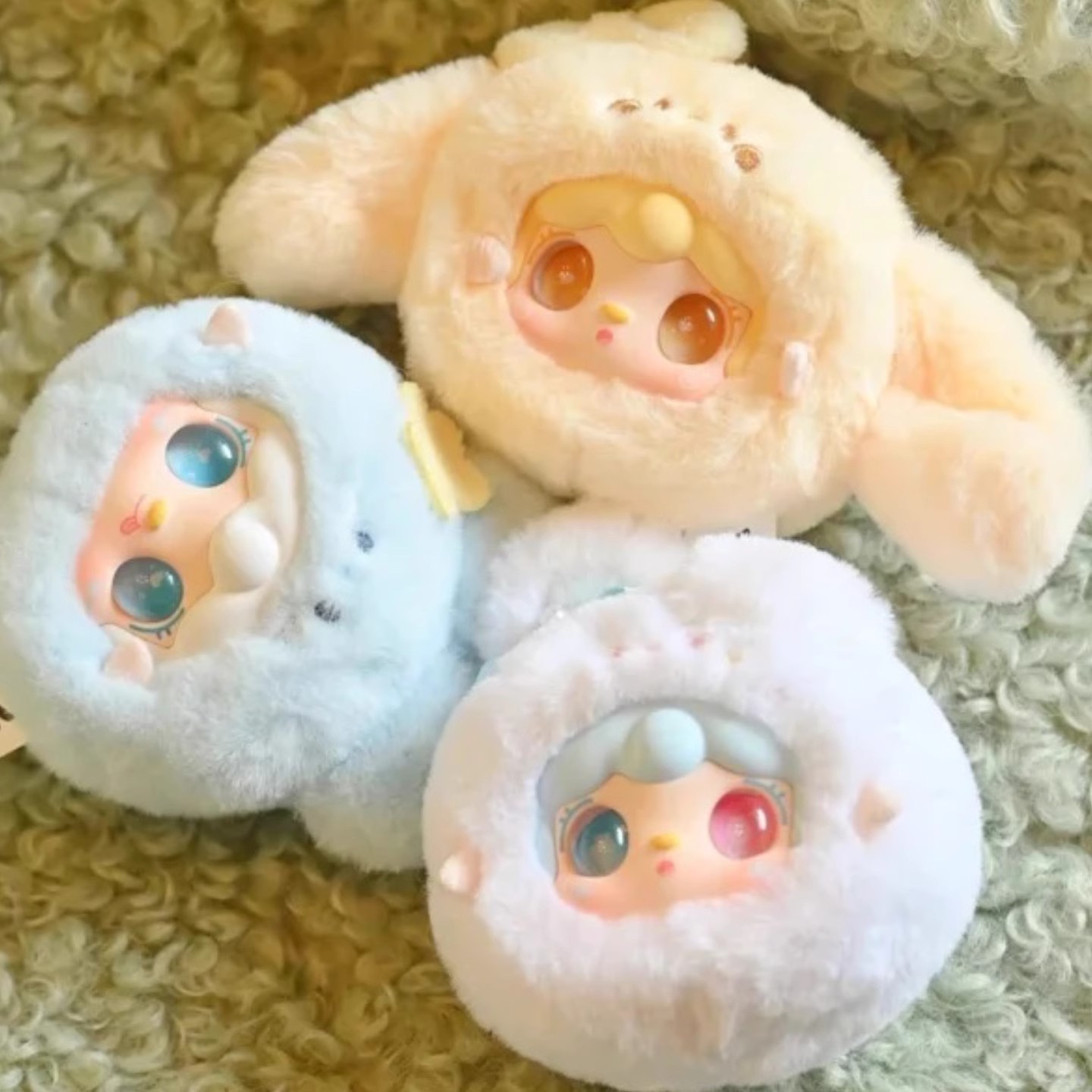 【正版代拆】Yooki氧氧萌一萌小兔系列毛绒公仔挂件盲盒