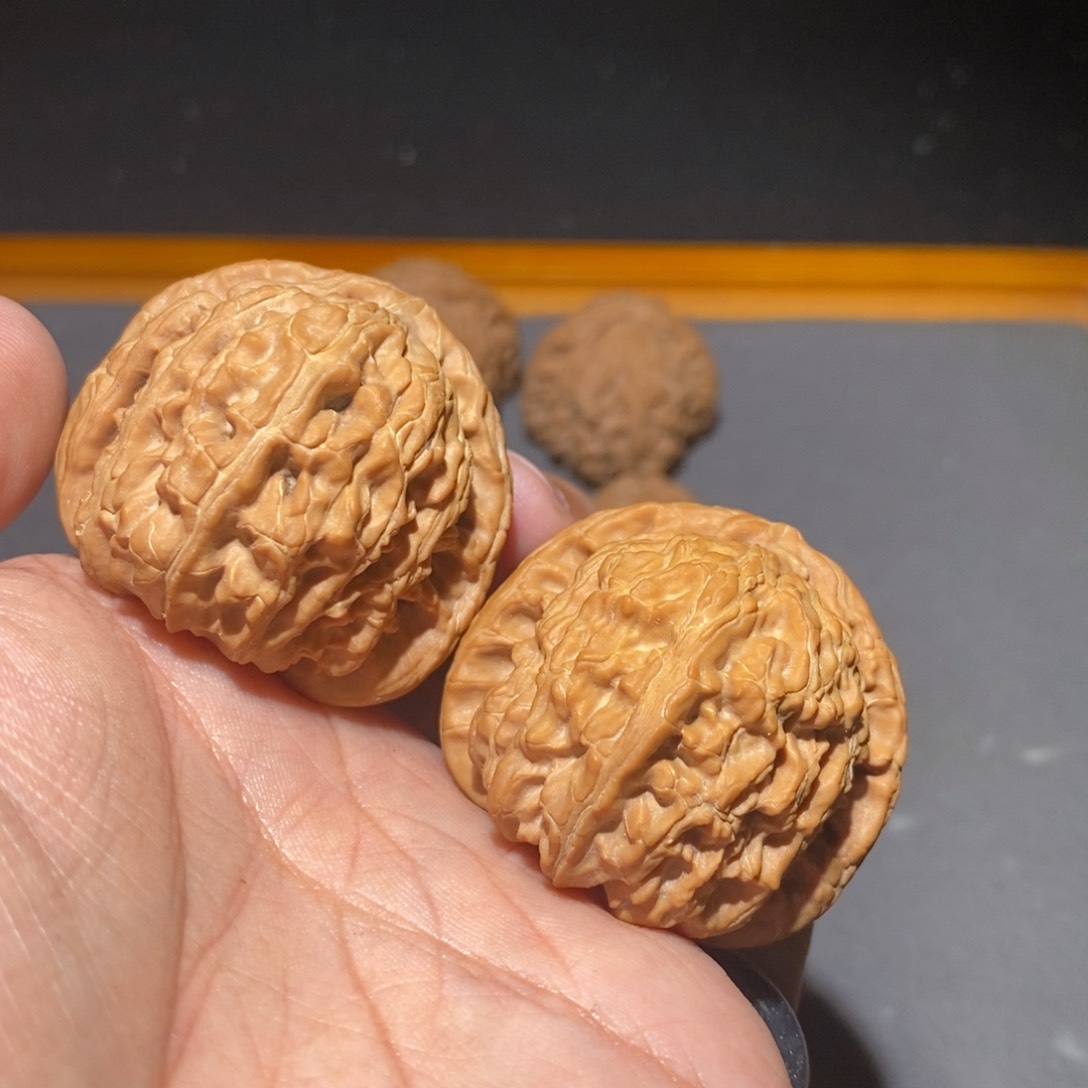 文玩核桃把件41全品白狮子