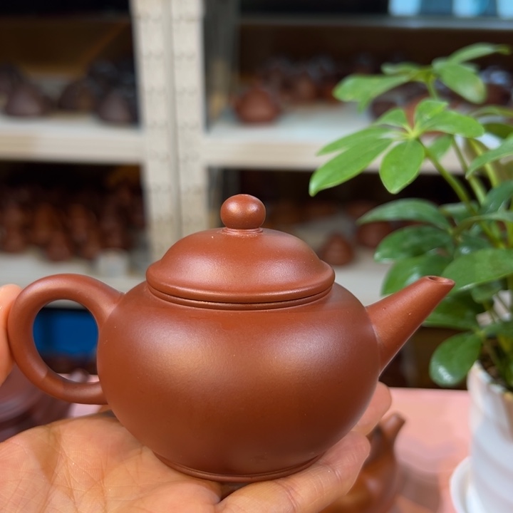 茶壶紫砂红皮龙水平160c c