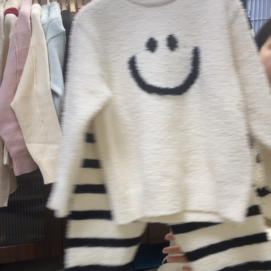 笑脸条纹家居服套装