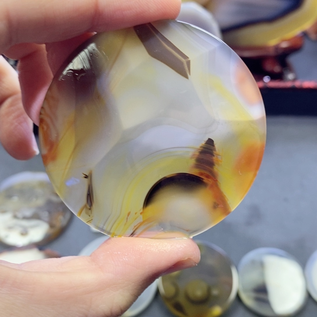 玛瑙/玉髓颈饰未镶嵌编号74