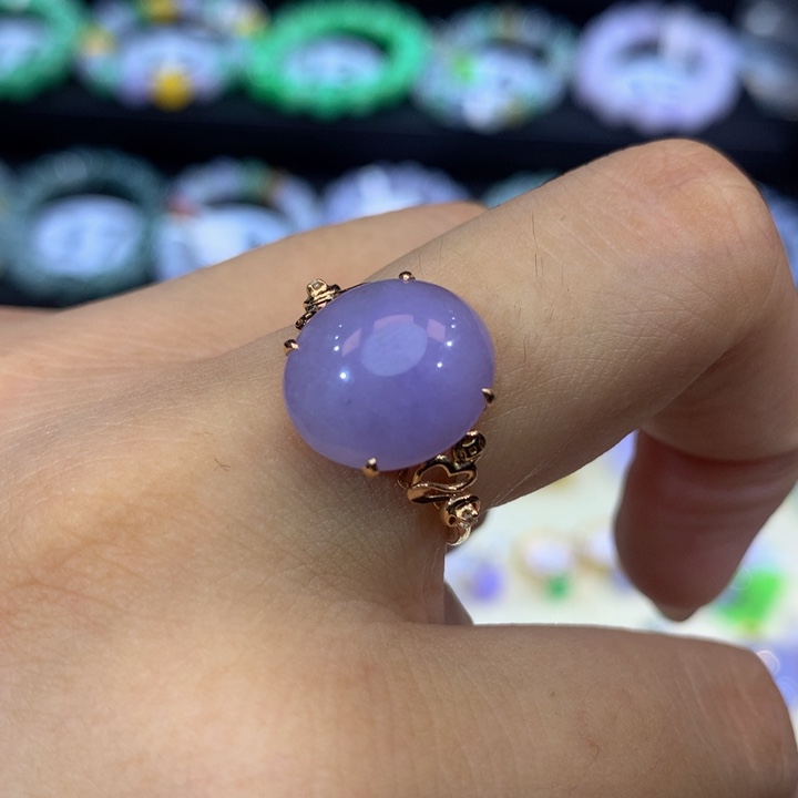 18K金镶嵌手链翡翠翡翠