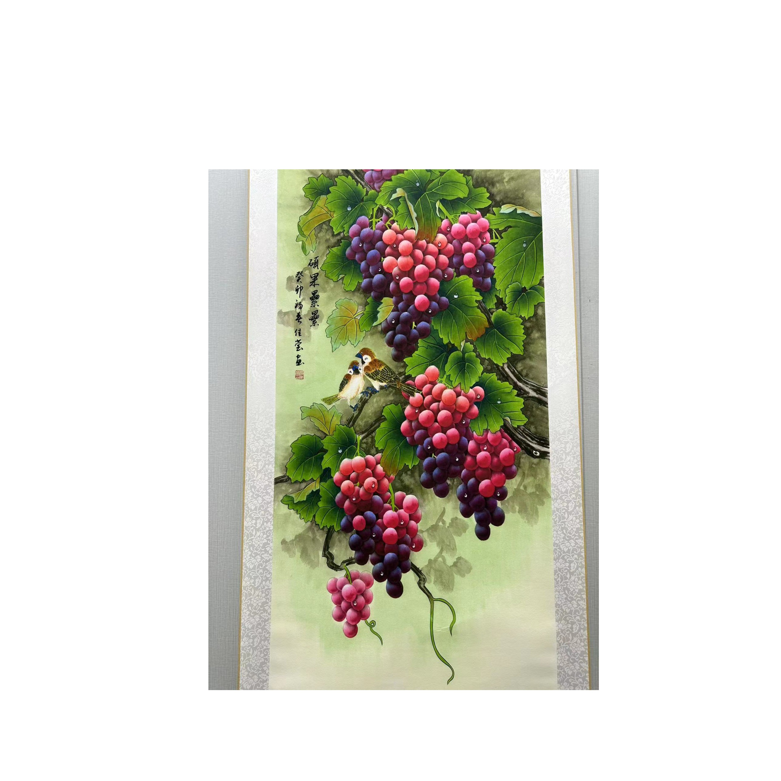 155*60三尺（硕果累累）走廊玄关茶室 高清数字微喷 精品软装挂画