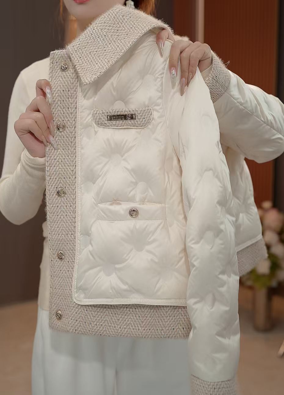 2025杭州原版正品保暖气质减龄修身鸭绒服R101-MN