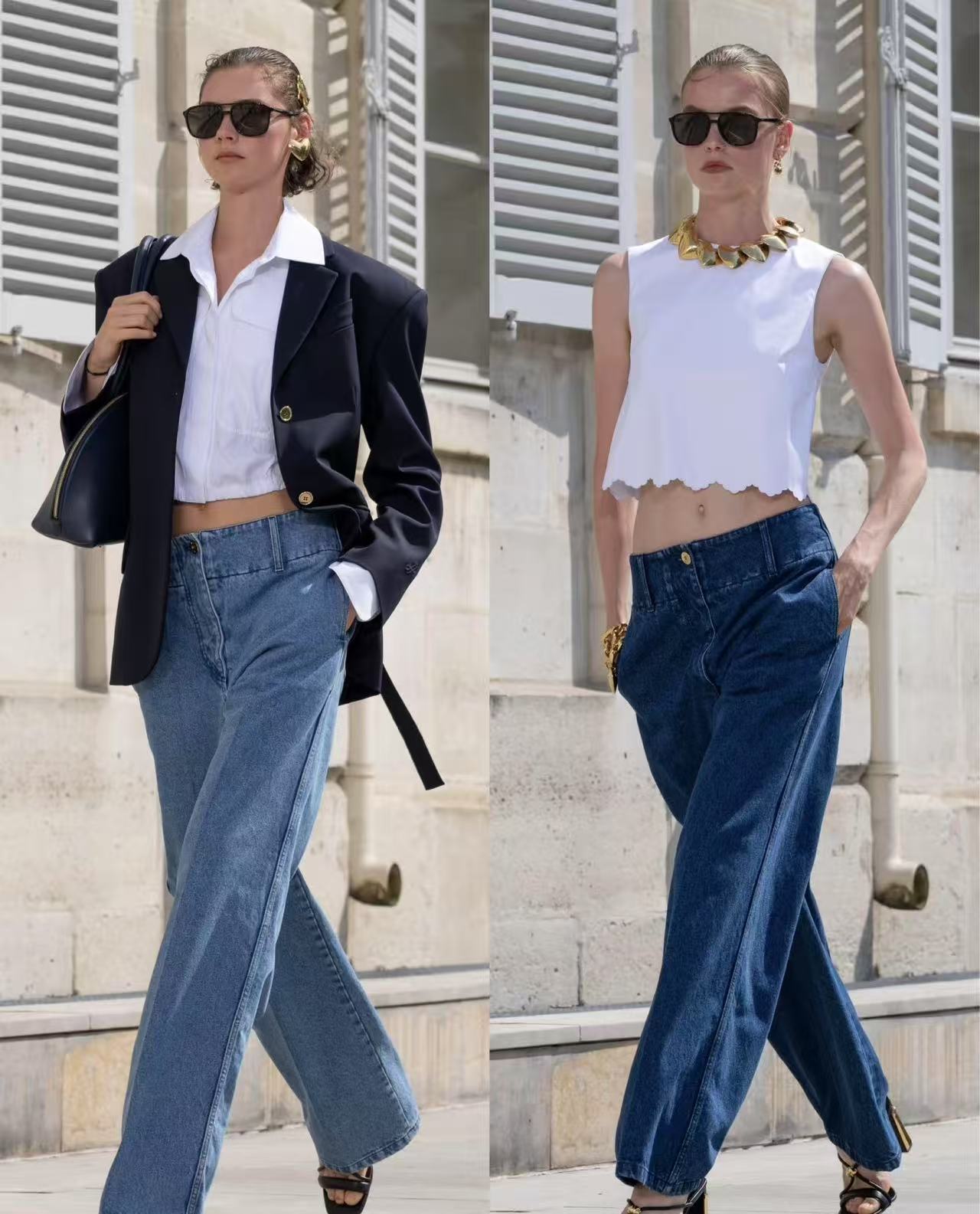 【D201-D250】专拍链接修身T恤斜领时尚INS风休闲速干ins短袖