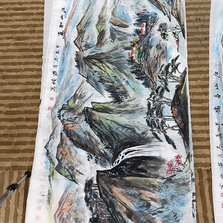国画花鸟等动物为主料制作