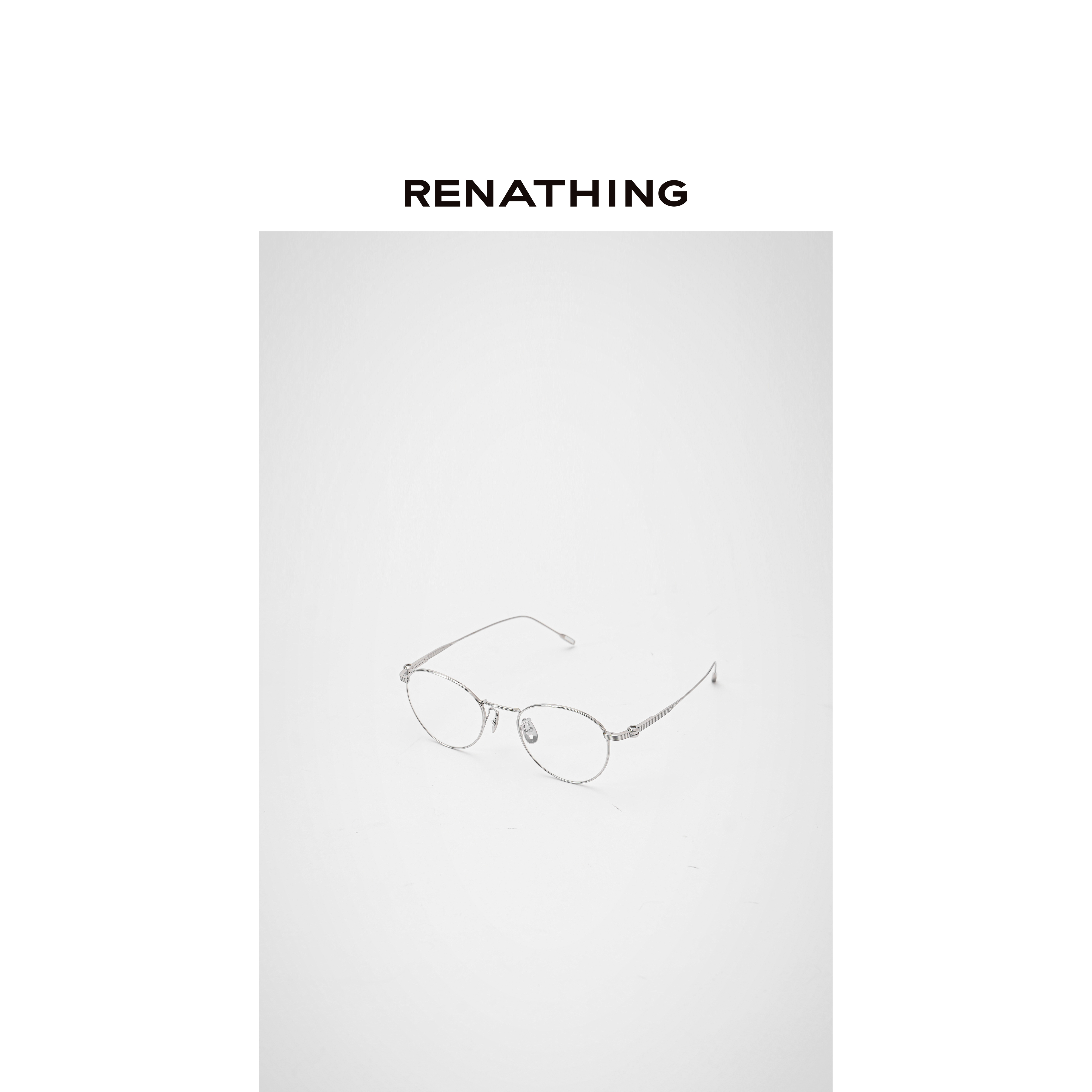 【RENATHING】银色边框眼镜