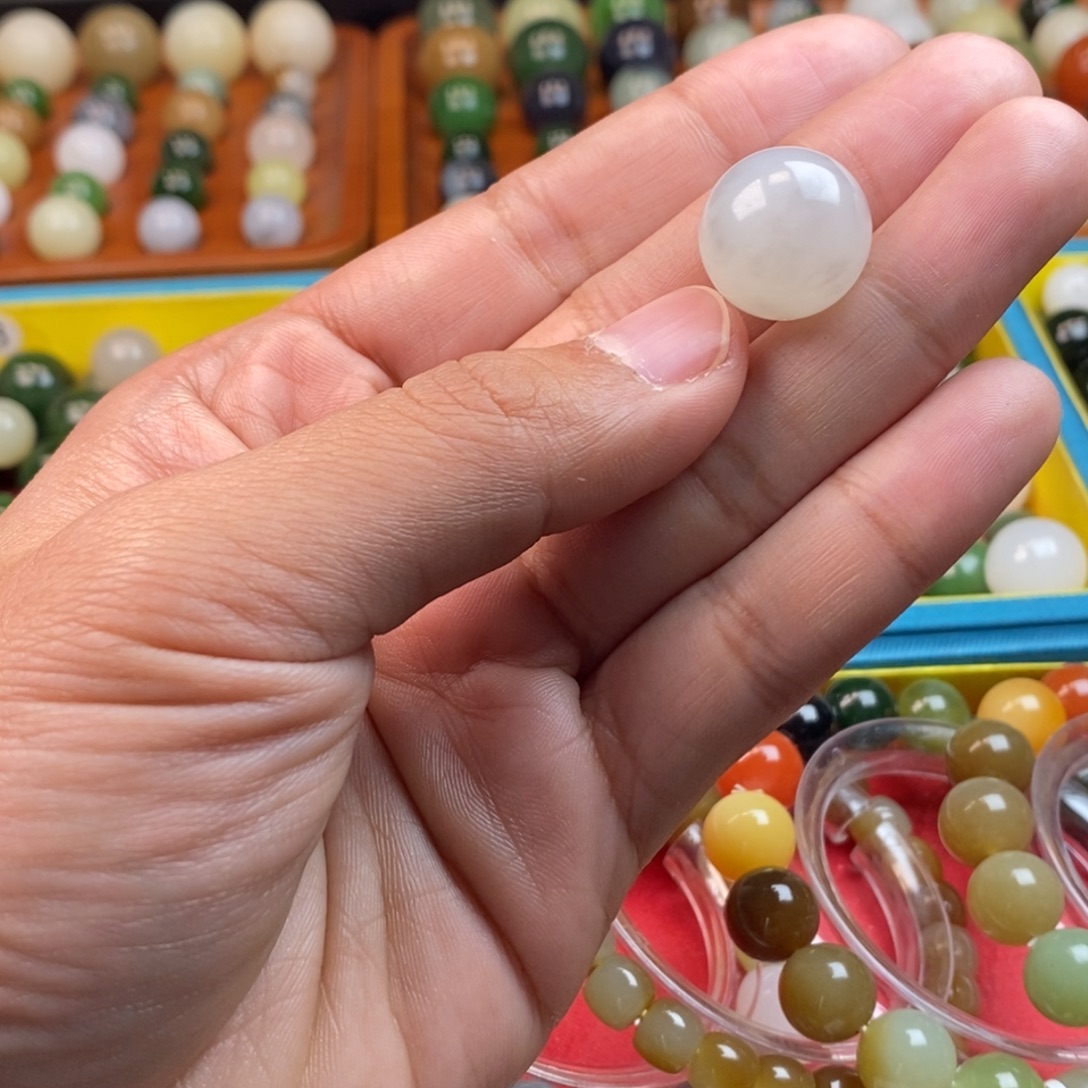 和田玉未镶嵌珠宝奇石卡16紫白y