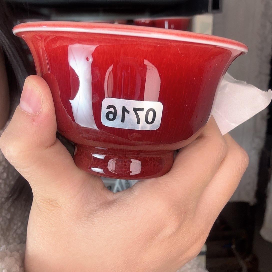 碗景德镇陶瓷郎红瑕