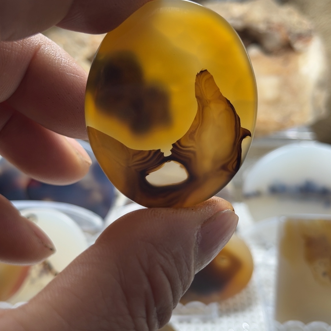 玛瑙/玉髓未镶嵌吊坠(不含链)