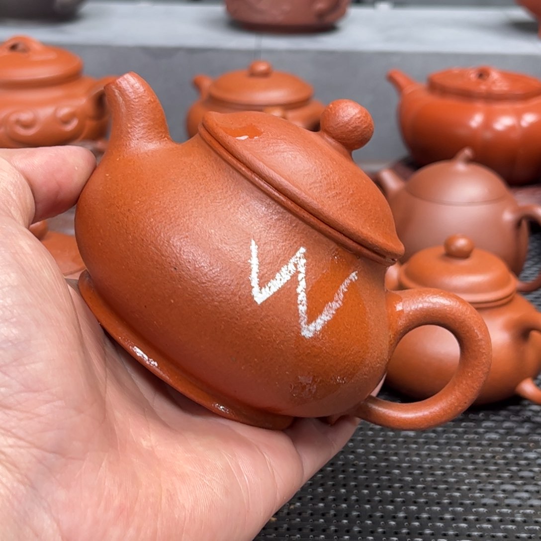 紫砂茶壶佳****店紫砂艺术茶具套装红降坡