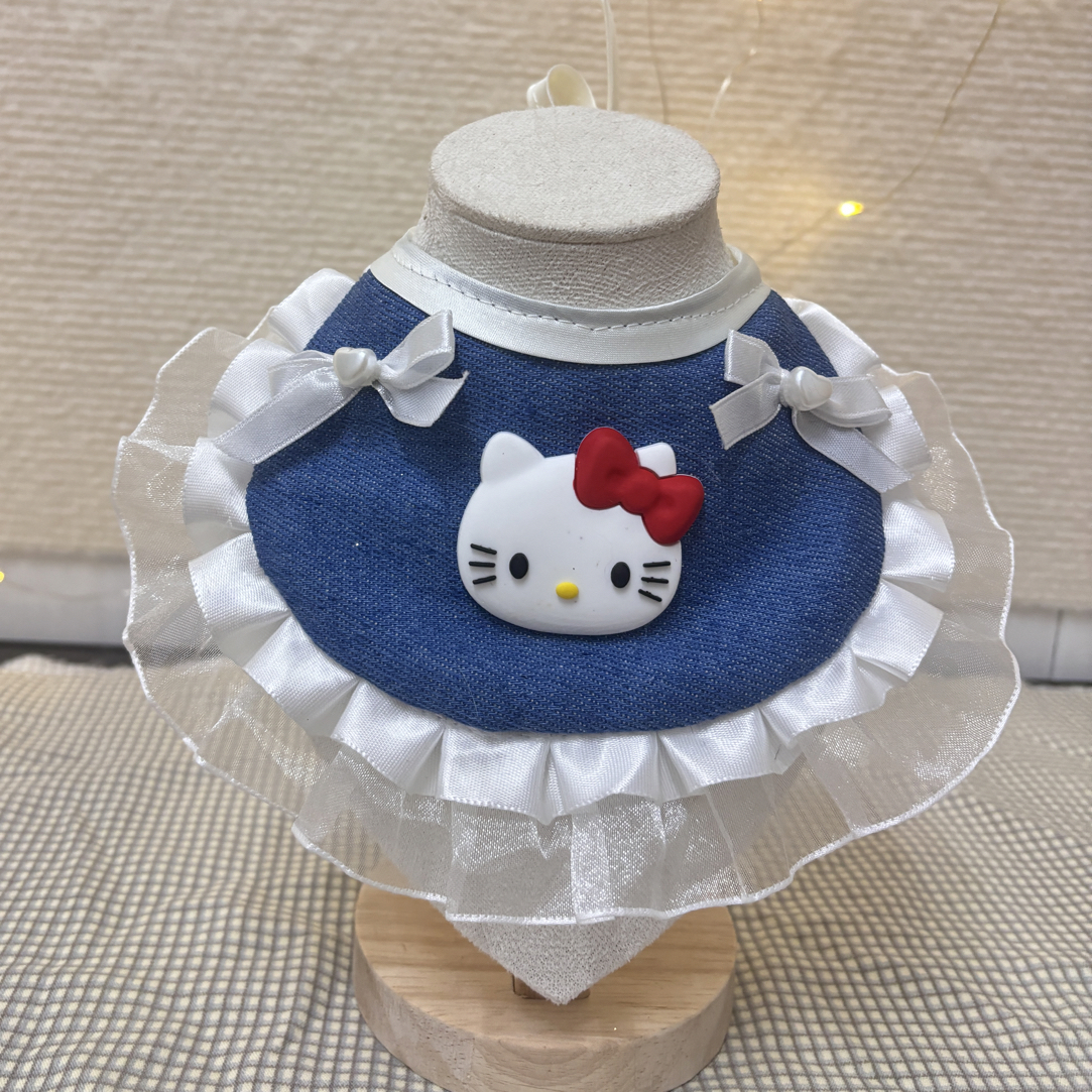 （直播间专属价）可爱猫猫狗狗通用宠物口水巾围巾